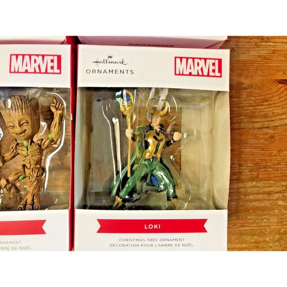 Marvel Comic Universe Christmas Tree Ornament Lot of 4 Hallmark New In Box - Picture 4 of 6